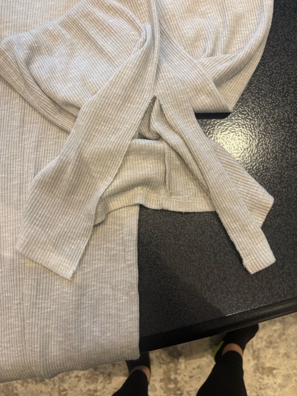 Pull&Bear Medium/Large Light Beige Ribbed Two-Piece Set - Picture 8 of 8